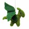 20 Inch Multi-Color Felt Hanging Mobile with Dragons and Clouds Nursery or Kids Room Decor